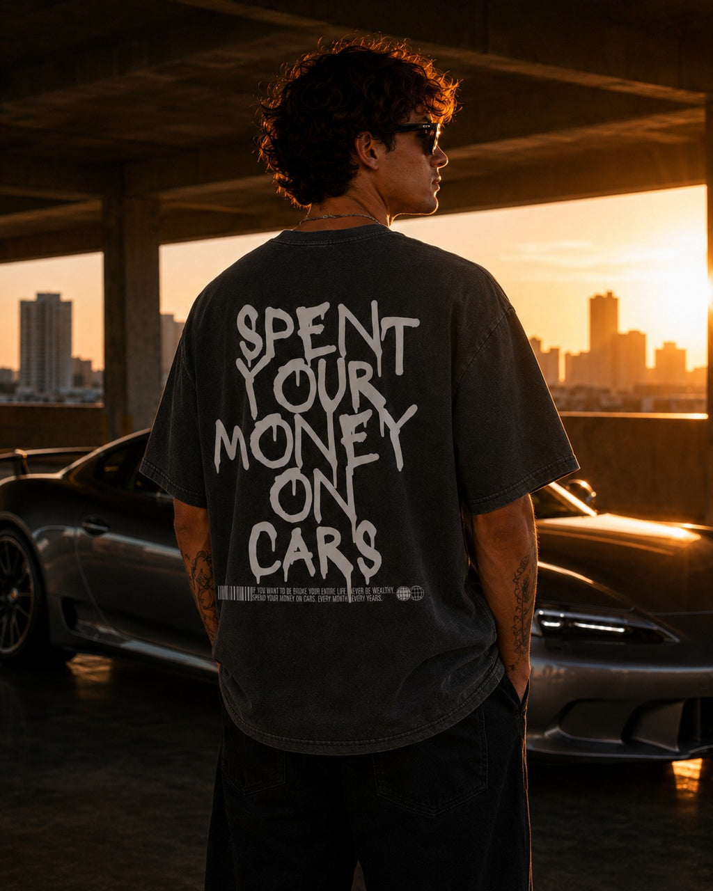 Spent your money Oversized Shirt